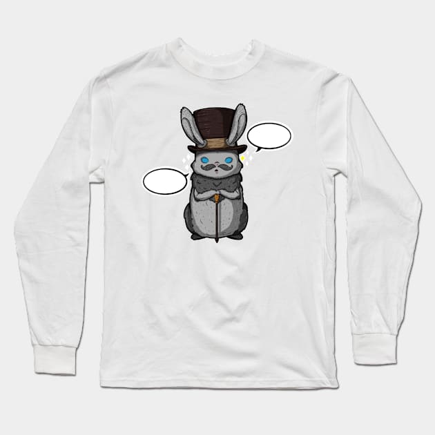 Top Hat Bunny Long Sleeve T-Shirt by zarya_kiqo